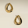Pendientes Aro Grande Dorado - Yina Studio