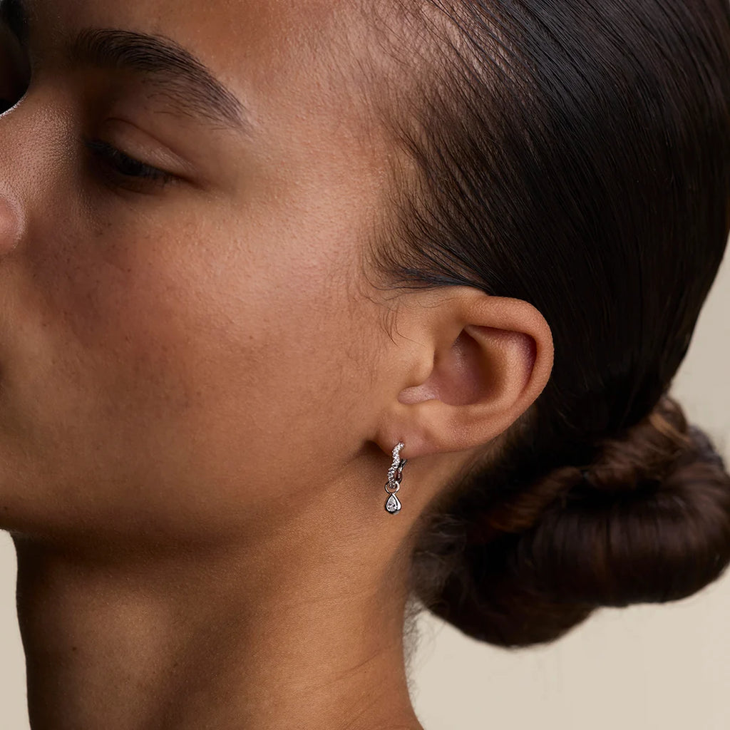 Pendientes Aro Cristal Dorado