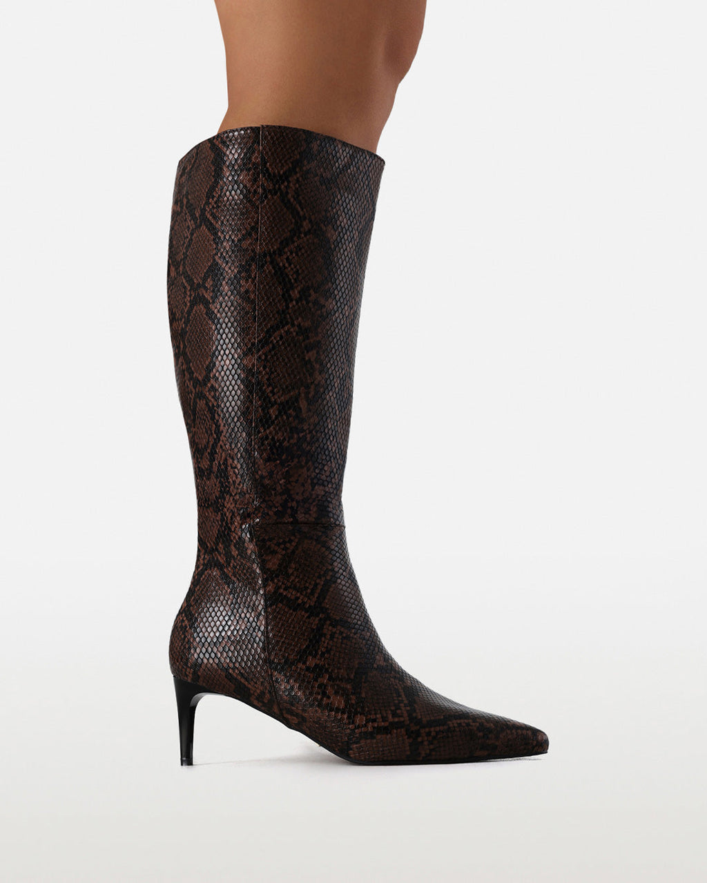 ROSELYN CURVE - CHOCOLATE SNAKE-Boots-Billini-Billini