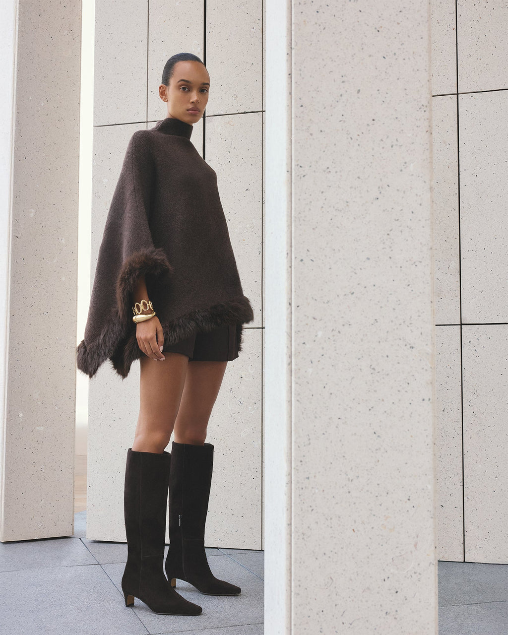 SOPHIE KNEE BOOTS BITTER CHOC SUEDE