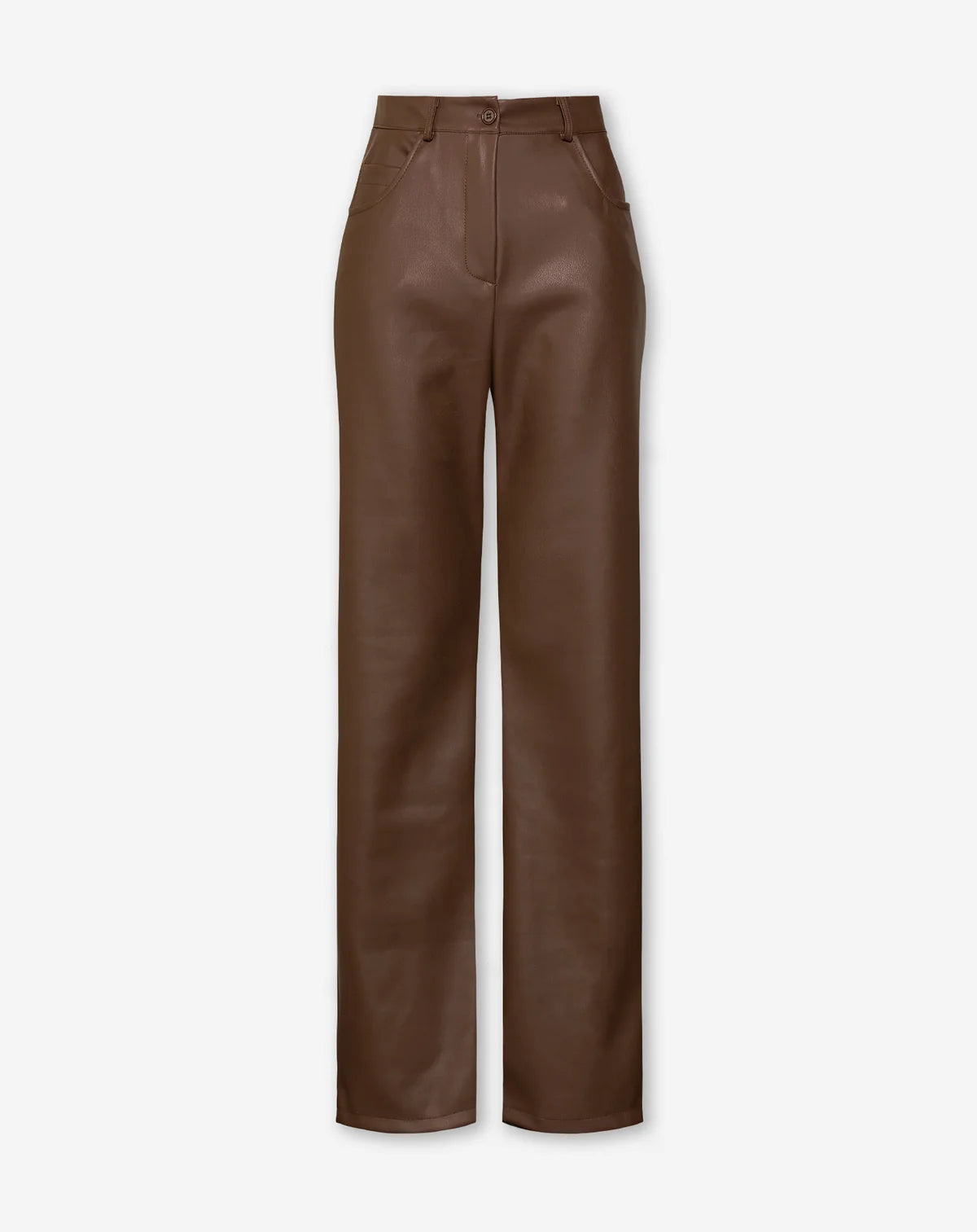 Pantalón Efecto Piel Ámbar