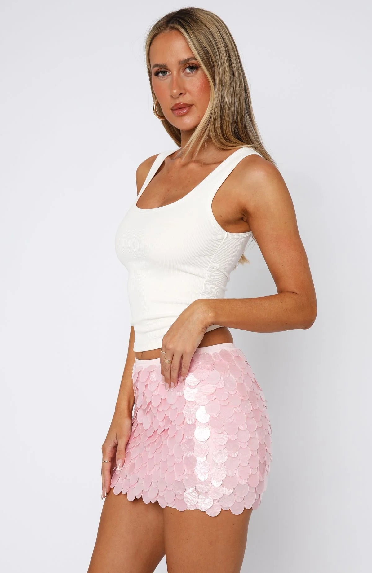 Falda Mini Crema