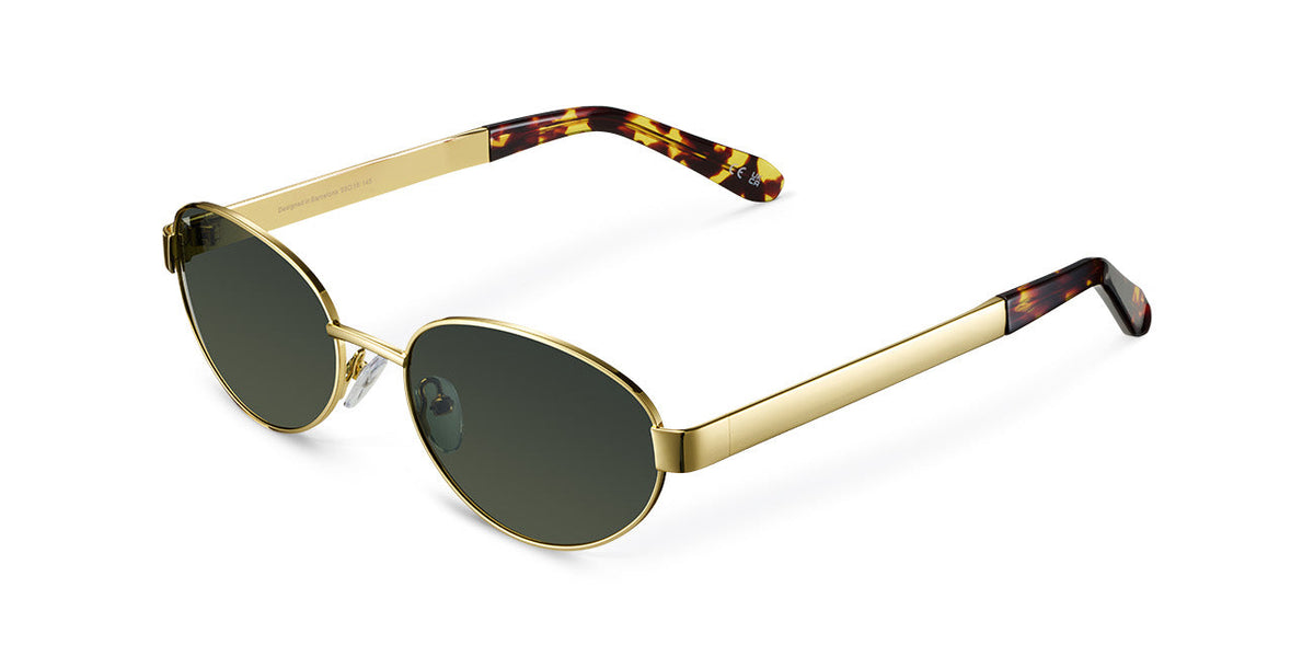 Karam Gold Olive diagonal image - Meller sunglasses