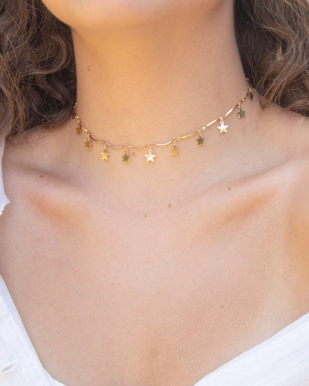 Star Choker Necklace Necklaces En Route Jewelry